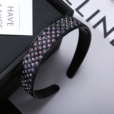 Nové kamienkové čelenky pre ženy, čierne, protišmykové, s mašľou do vlasov, dievčenské, čelenky, dámske módne pokrývky hlavy, vlasové doplnky