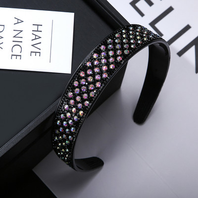 Nové kamienkové čelenky pre ženy, čierne, protišmykové, s mašľou do vlasov, dievčenské, čelenky, dámske módne pokrývky hlavy, vlasové doplnky