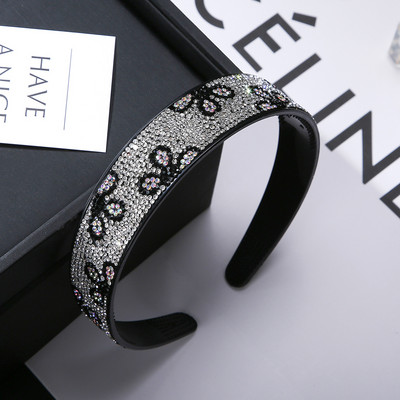 Nové kamienkové čelenky pre ženy, čierne, protišmykové, s mašľou do vlasov, dievčenské, čelenky, dámske módne pokrývky hlavy, vlasové doplnky