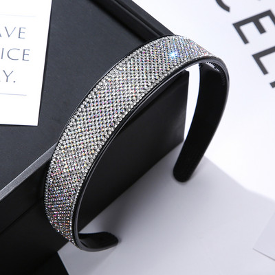 Nové kamienkové čelenky pre ženy, čierne, protišmykové, s mašľou do vlasov, dievčenské, čelenky, dámske módne pokrývky hlavy, vlasové doplnky