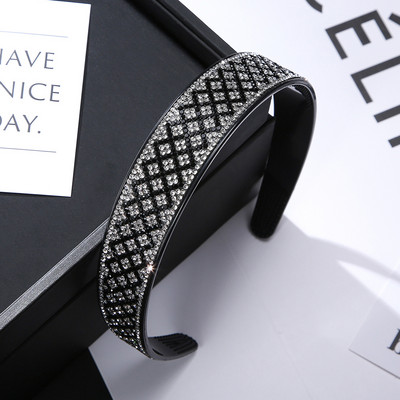 Nové kamienkové čelenky pre ženy, čierne, protišmykové, s mašľou do vlasov, dievčenské, čelenky, dámske módne pokrývky hlavy, vlasové doplnky