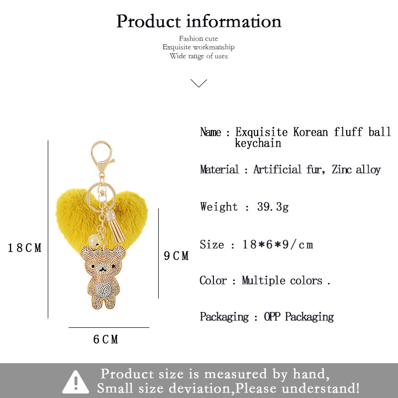 Flanelový medvedík s broskyňovým srdcom, plyšová loptička, prívesok na kľúče, dámska kabelka, doplnky, roztomilý medvedík s broskyňovým srdcom, darček