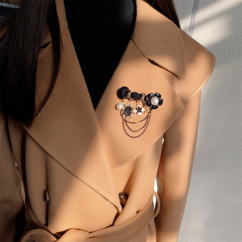 Crni CC broševi za žene novi predmeti dizajnerski nakit Luksuzni ženski nakit