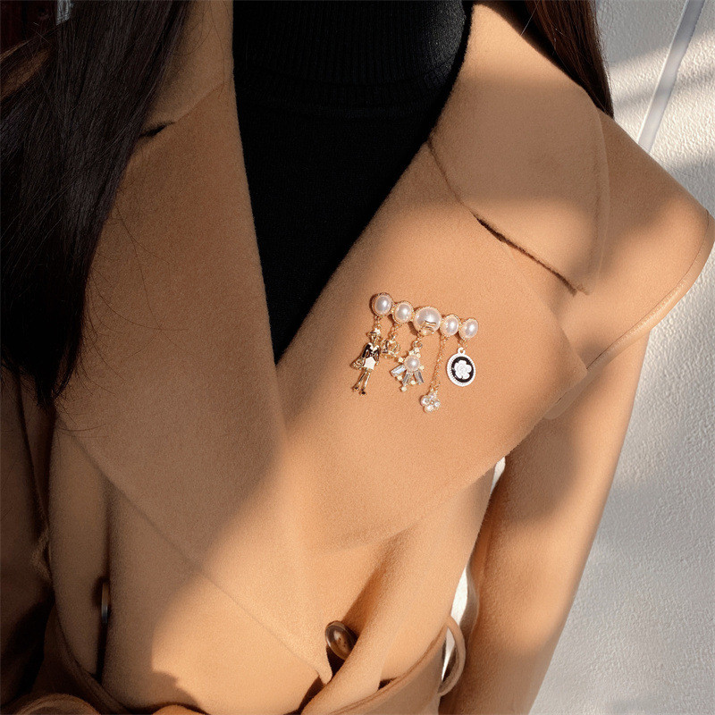 Crni CC broševi za žene novi predmeti dizajnerski nakit Luksuzni ženski nakit