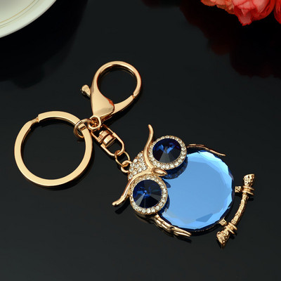 RE New Cute Owl Crystal Breloc Breloc Strass Bibel Mașină Breloc Suport Geanta Femei Pandantiv Bijuterii Cadou de modă J2425