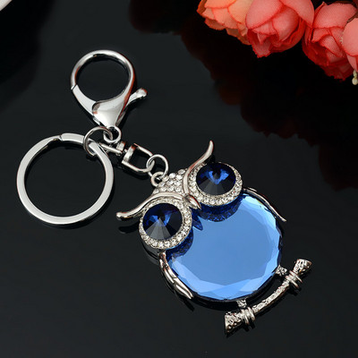 RE New Cute Owl Crystal Breloc Breloc Strass Bibel Mașină Breloc Suport Geanta Femei Pandantiv Bijuterii Cadou de modă J2425