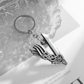 Retro modni dizajn Film koji okružuje Viking Legend Metalni privjesak za ključeve Muški i ženski modni dodaci