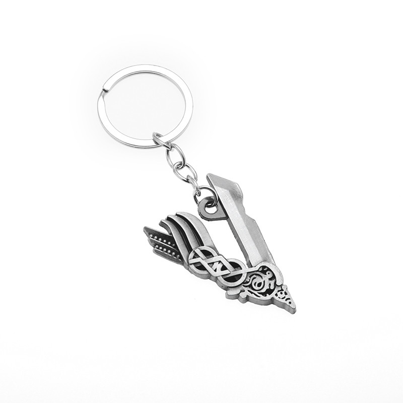 Retro modni dizajn Film koji okružuje Viking Legend Metalni privjesak za ključeve Muški i ženski modni dodaci