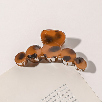 Nou Leopard Geometric Agrafe mari pentru gheare pentru păr Suport pentru coadă de cal Ace cu gheare Accesorii pentru coafură de modă coreeană pentru femei