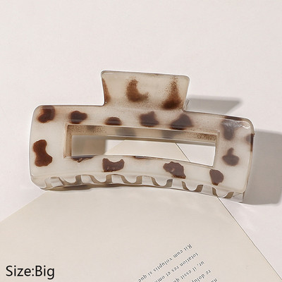 Nou Leopard Geometric Agrafe mari pentru gheare pentru păr Suport pentru coadă de cal Ace cu gheare Accesorii pentru coafură de modă coreeană pentru femei