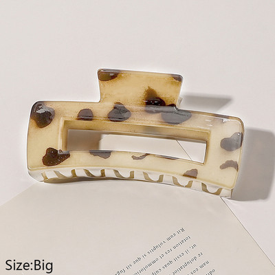 Nou Leopard Geometric Agrafe mari pentru gheare pentru păr Suport pentru coadă de cal Ace cu gheare Accesorii pentru coafură de modă coreeană pentru femei