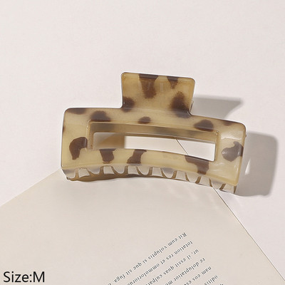 Nou Leopard Geometric Agrafe mari pentru gheare pentru păr Suport pentru coadă de cal Ace cu gheare Accesorii pentru coafură de modă coreeană pentru femei