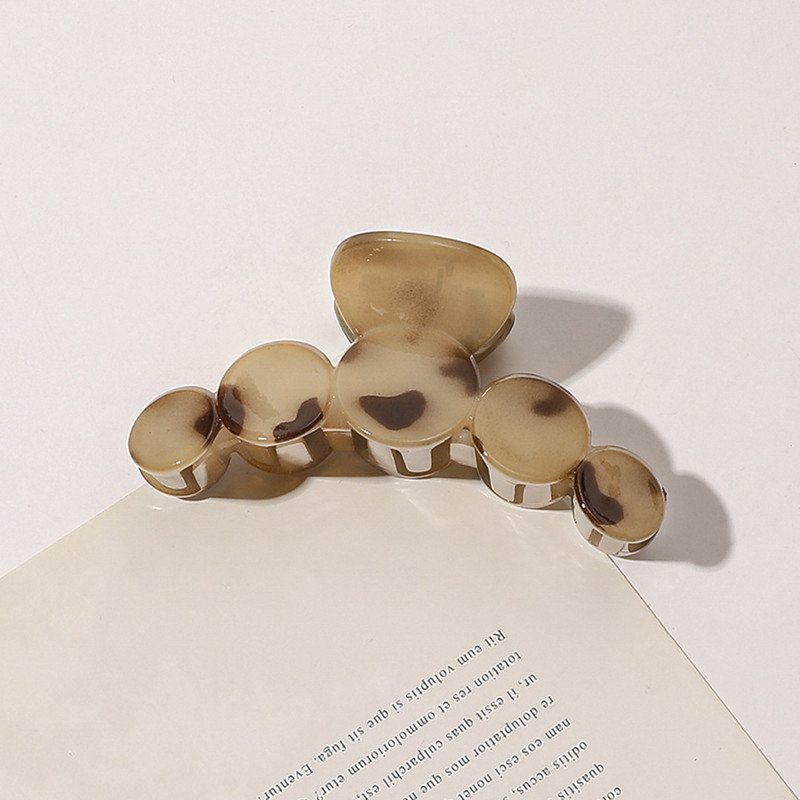 Nou Leopard Geometric Agrafe mari pentru gheare pentru păr Suport pentru coadă de cal Ace cu gheare Accesorii pentru coafură de modă coreeană pentru femei