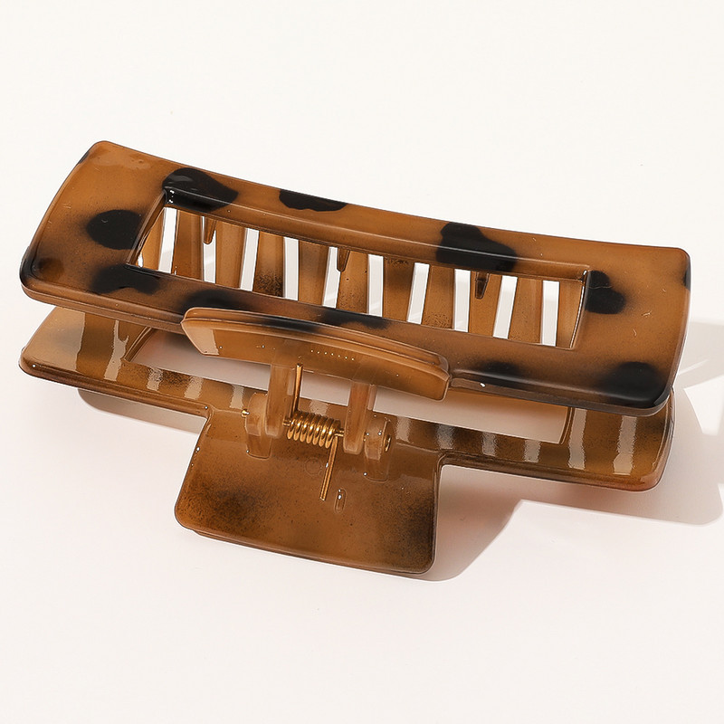 Nou Leopard Geometric Agrafe mari pentru gheare pentru păr Suport pentru coadă de cal Ace cu gheare Accesorii pentru coafură de modă coreeană pentru femei