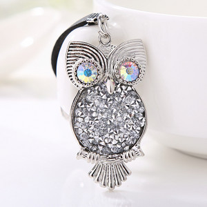 XDPQQ Nakit Privjesak za ključeve Sova Privjesak za ključeve Stereo kristalni nakit Poklon Novčanik Auto Privjesak Muškarci i žene Joker privjesak Factory Direct
