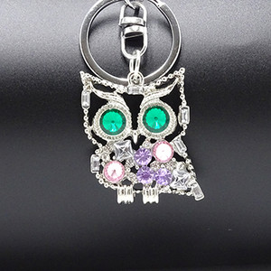 XDPQQ Nakit Privjesak za ključeve Sova Privjesak za ključeve Stereo kristalni nakit Poklon Novčanik Auto Privjesak Muškarci i žene Joker privjesak Factory Direct