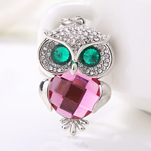 XDPQQ Nakit Privjesak za ključeve Sova Privjesak za ključeve Stereo kristalni nakit Poklon Novčanik Auto Privjesak Muškarci i žene Joker privjesak Factory Direct