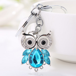 XDPQQ Nakit Privjesak za ključeve Sova Privjesak za ključeve Stereo kristalni nakit Poklon Novčanik Auto Privjesak Muškarci i žene Joker privjesak Factory Direct