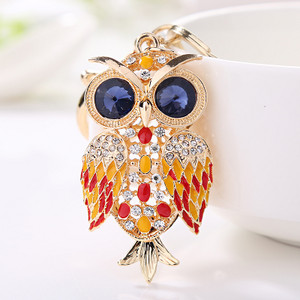 XDPQQ Nakit Privjesak za ključeve Sova Privjesak za ključeve Stereo kristalni nakit Poklon Novčanik Auto Privjesak Muškarci i žene Joker privjesak Factory Direct