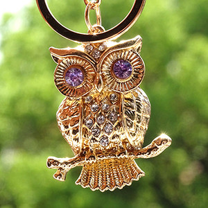 XDPQQ Nakit Privjesak za ključeve Sova Privjesak za ključeve Stereo kristalni nakit Poklon Novčanik Auto Privjesak Muškarci i žene Joker privjesak Factory Direct