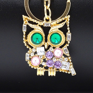 XDPQQ Nakit Privjesak za ključeve Sova Privjesak za ključeve Stereo kristalni nakit Poklon Novčanik Auto Privjesak Muškarci i žene Joker privjesak Factory Direct