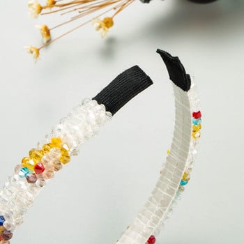 Luxxury Bling Crystal Headband Handmade Beaded Designer Bow Hoop Γαμήλια νυφικά διαμαντένια κεφαλόδεσμοι για γυναικεία αξεσουάρ μαλλιών Νέο