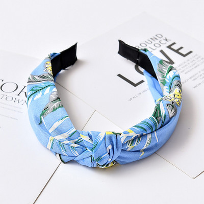 Nasmiješeno lice Traka za kosu s čvorovima Traka za glavu s točkicama za žene Djevojke Proljeće Prugasta karirana cvjetna traka za kosu Modni dodaci za kosu