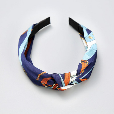 Nasmiješeno lice Traka za kosu s čvorovima Traka za glavu s točkicama za žene Djevojke Proljeće Prugasta karirana cvjetna traka za kosu Modni dodaci za kosu