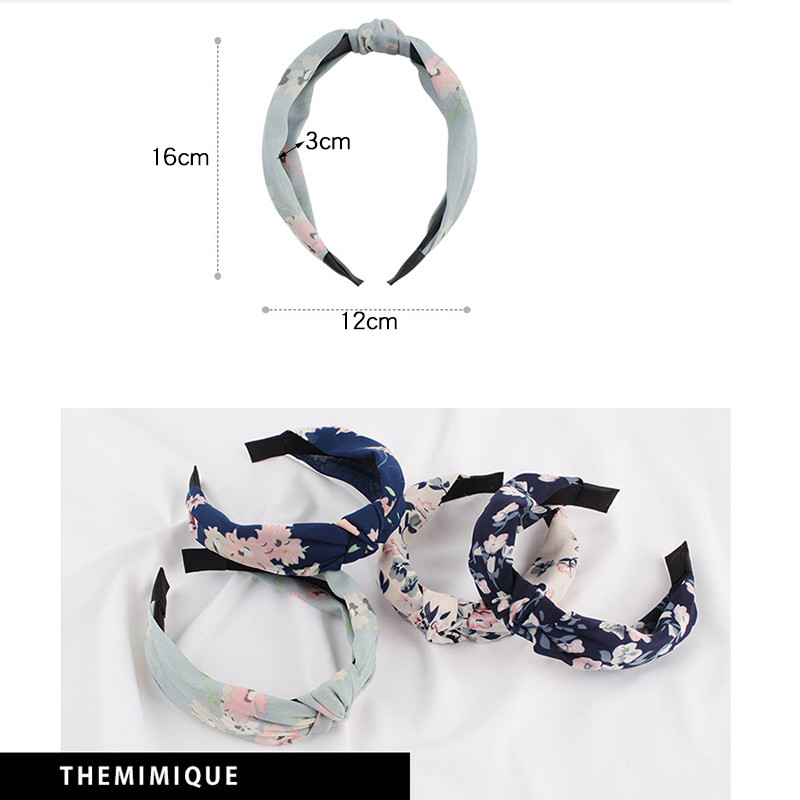 Nasmiješeno lice Traka za kosu s čvorovima Traka za glavu s točkicama za žene Djevojke Proljeće Prugasta karirana cvjetna traka za kosu Modni dodaci za kosu