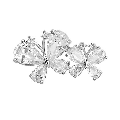 CINDY XIANG Broșe Fluture Mici Cubic Zirconia Pentru Femei Pin Guler Bijuterii Insecte 2 Culori Disponibile Material Cupru