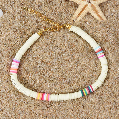 2020 Ručno izrađeni diskovi od polimerske gline Ženska podesiva boemska narukvica za gležanj Ženski nakit za noge