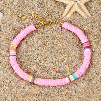 2020 Ručno izrađeni diskovi od polimerske gline Ženska podesiva boemska narukvica za gležanj Ženski nakit za noge