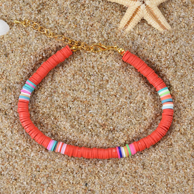 2020 Ručno izrađeni diskovi od polimerske gline Ženska podesiva boemska narukvica za gležanj Ženski nakit za noge