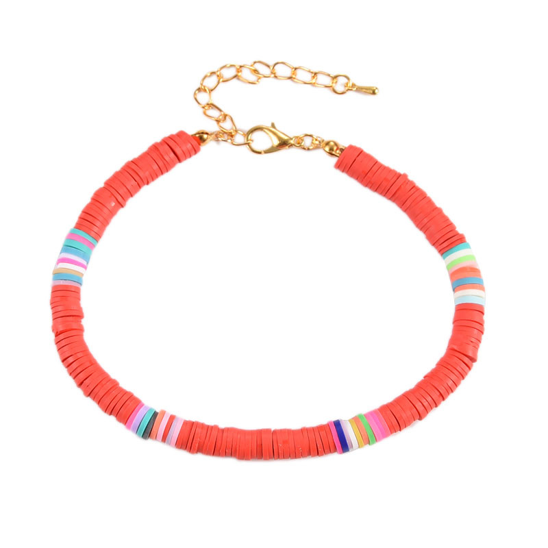 2020 Ručno izrađeni diskovi od polimerske gline Ženska podesiva boemska narukvica za gležanj Ženski nakit za noge