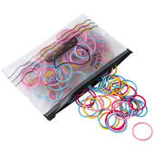 100kom/vreći Gumice za djevojčice Elastična gumica za kosu Držač za rep Dodaci za kosu Ženska kravata Obruč za kosu Uže Pokrivala za glavu Trake