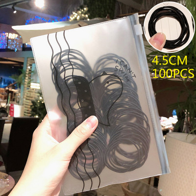 100kom/vreći Gumice za djevojčice Elastična gumica za kosu Držač za rep Dodaci za kosu Ženska kravata Obruč za kosu Uže Pokrivala za glavu Trake