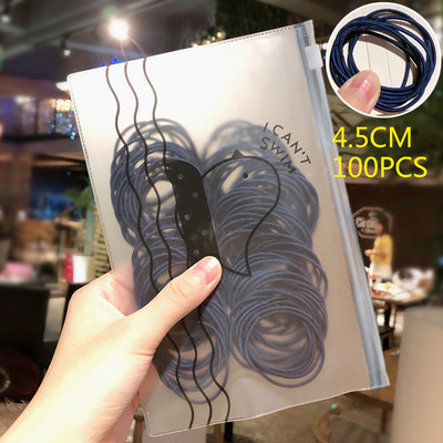 100kom/vreći Gumice za djevojčice Elastična gumica za kosu Držač za rep Dodaci za kosu Ženska kravata Obruč za kosu Uže Pokrivala za glavu Trake