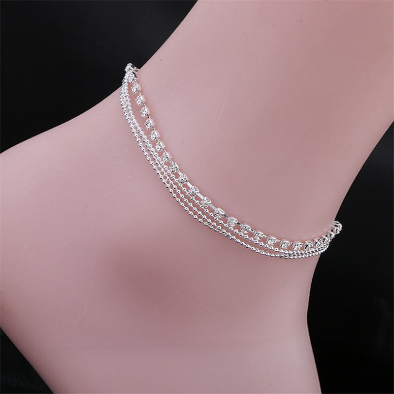 Huitan lanci Narukvica s gležnjačama Ženski nakit za stopala Modni trend 2022. Svestrani dodaci za gležnjeve i stopala Perle Narukvice s kamenčićima