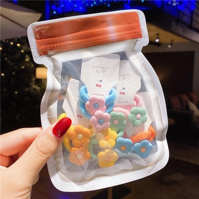 10/14 τμχ/Παρτίδα Νέα Παιδιά Χαριτωμένα χρώματα καραμέλας Μαλακά ελαστικά κορδέλες για τα μαλλιά Κορίτσια Lovely Scrunchies Λαστιχάκια Παιδικά Αξεσουάρ μαλλιών