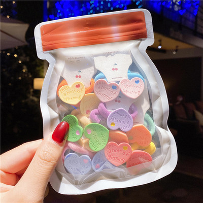 10/14 τμχ/Παρτίδα Νέα Παιδιά Χαριτωμένα χρώματα καραμέλας Μαλακά ελαστικά κορδέλες για τα μαλλιά Κορίτσια Lovely Scrunchies Λαστιχάκια Παιδικά Αξεσουάρ μαλλιών