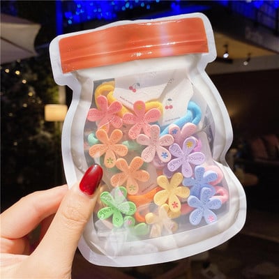 10/14 τμχ/Παρτίδα Νέα Παιδιά Χαριτωμένα χρώματα καραμέλας Μαλακά ελαστικά κορδέλες για τα μαλλιά Κορίτσια Lovely Scrunchies Λαστιχάκια Παιδικά Αξεσουάρ μαλλιών