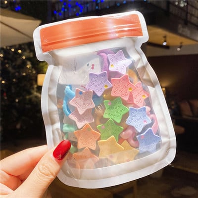 10/14 τμχ/Παρτίδα Νέα Παιδιά Χαριτωμένα χρώματα καραμέλας Μαλακά ελαστικά κορδέλες για τα μαλλιά Κορίτσια Lovely Scrunchies Λαστιχάκια Παιδικά Αξεσουάρ μαλλιών