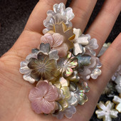 Perle od prirodnih školjki Sedefne perle s izrezbarenim cvjetovima za izradu nakita DIY Narukvica Naušnica Dodatak za šivanje ručni rad