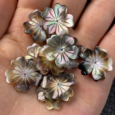 Perle od prirodnih školjki Sedefne perle s izrezbarenim cvjetovima za izradu nakita DIY Narukvica Naušnica Dodatak za šivanje ručni rad
