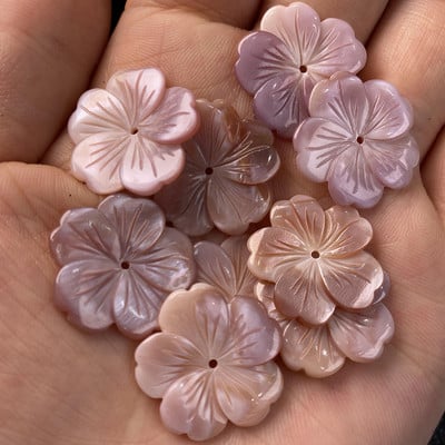 Perle od prirodnih školjki Sedefne perle s izrezbarenim cvjetovima za izradu nakita DIY Narukvica Naušnica Dodatak za šivanje ručni rad