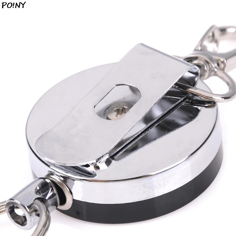 Sissetõmmatav võtmehoidja keti rull ID kaelapael Nimesilt Kaardi märgihoidja rull pikendatav rihma võtmehoidja klamber