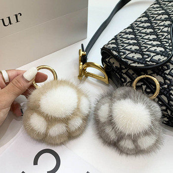 Γυναικεία Νέα γάτα Claw Faux Fur Chain Key Chan Charm Μόδα βελούδινα αρκουδάκι πόδι τσάντα μπρελόκ αυτοκινήτου Κρεμαστό κόσμημα για πάρτι