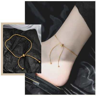 Nuo alergijos nerūdijančio plieno moteriškos gyvatės grandinėlės kulkšnys, vasaros vandenyno paplūdimio apyrankė ant kulkšnies pėdų, mamos dukters dovanų papuošalai