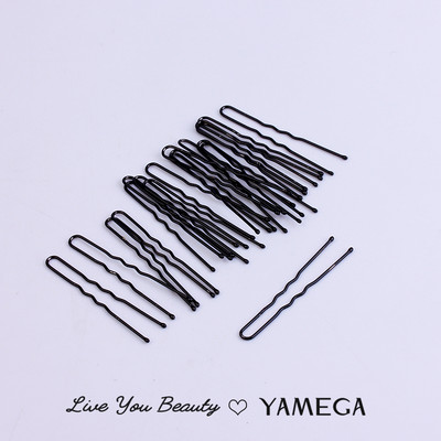 20 buc/lot Agrafe de păr în formă de U Ace pentru bobby Accesorii pentru coafarea părului Mireasă Bijuterii negre Agrafe din metal pentru femei, fete