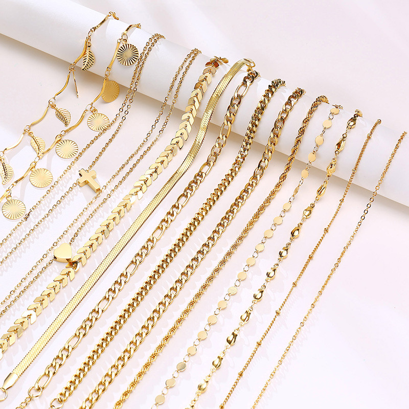 Curb din oțel inoxidabil Lanț cubanez gleznă Lanțuri cu mai multe straturi pentru picioare Sister Bestfriend Cadou pentru plajă de vară